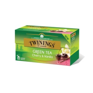 TWININGS Зелен чай с череша и ванилия 25 бр.